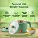 Agaro Regency Multipurpose Electric Kettle 1.2 L 600 W, Electric Steamer, Egg and Vegetable Boiler, Variable Temperature Control, Double Layer Body, Wide Mouth-4 Agaro Regency Multipurpose Electric Kettle 1.2 L 600 W, Electric Steamer, Egg and Vegetable Boiler, Variable Temperature Control, Double Layer Body, Wide Mouth-4