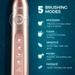 Agaro Cosmic Plus Sonic Electric Tooth Brush, Rose Gold-4 Agaro Cosmic Plus Sonic Electric Tooth Brush, Rose Gold-4