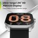 Amazfit Pop 3S Smartwatch, 4.97 cm (1.96 inch) Ultra-Large AMOLED Display, Bluetooth Calling, Upto 12 Days Battery, 24H SpO2, Heart Rate & Stress Monitor, AI Voice Assistant, Metallic Design (Metallic Silver)-2