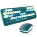 Ambrane KeyPop Wireless Keyboard & Mouse Combo, Mix Green-1