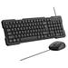 Ambrane KeyFlex Wired Keyboard and Mouse Combo, Black-1