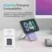 Ambrane AeroSync 10000 mAh Power Bank 11 with stand, 22.5 W Wired and 15W Wireless Fast Charging, Dual Wired Output 1 USB & 1 Type C, MagSafe Compatible, LED Indicators, Cable Included, Purple-3