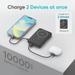 Ambrane AeroSync 10000 mAh Power Bank 11 with stand, 22.5 W Wired and 15W Wireless Fast Charging, Dual Wired Output 1 USB & 1 Type C, MagSafe Compatible, LED Indicators, Cable Included, Purple-6