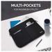 Amkette Neocase Laptop Sleeve for 38.1 cm (15 inch) to 39.62 cm (15.6 Inch) Laptops, Black-Grey-2