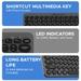 Amkette Optimus 4 in 1 Bluetooth Wireless Keyboard, Grey-5