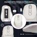 Amkette Hush Pro Epic Rechargeable Bluetooth Wireless Mouse, White-6