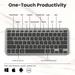 Amkette Wi-Key Mini 2 Multi Device Wireless Keyboard and Mouse Combo-2