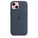 Apple iPhone 15 Silicone Case, Storm Blue-1