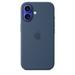 iPhone 16 Silicone Mobile Case with MagSafe, Denim-1