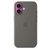 iPhone 16 Silicone Mobile Case with MagSafe, Stone Gray-3