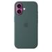 iPhone 16 Silicone Mobile Case with MagSafe, Lake Green-3