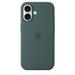 iPhone 16 Silicone Mobile Case with MagSafe, Lake Green-4