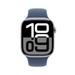 Apple Watch Series 10 GPS + Cellular 46 mm Silver Aluminium Case with Denim Sport Band - S/M-3 Apple Watch Series 10 GPS + Cellular 46 mm Silver Aluminium Case with Denim Sport Band - S/M-3