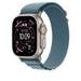 Apple Watch 49 mm Light Blue Alpine Loop Natural Titanium Finish - (M)-2
