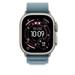 Apple Watch 49 mm Light Blue Alpine Loop Natural Titanium Finish - (M)-3