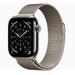 Apple Watch Series 11 GPS + Cellular 42 mm Natural Titanium Case with Natural Milanese Loop-1