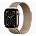 Apple Watch Series 11 GPS + Cellular 42 mm Gold Titanium Case with Gold Milanese Loop-1