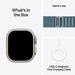 Apple Watch Ultra 3 GPS + Cellular 49 mm Natural Titanium Case with Light Blue Alpine Loop - Medium-8