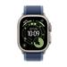 Apple Watch Ultra 3 GPS + Cellular 49 mm Natural Titanium Case with Blue/Bright Blue Trail Loop - S/M-2