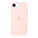 Apple iPhone 17E Silicone Mobile Case, Soft Pink-2