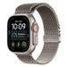 Apple Watch Ultra 4 GPS + Cellular 49 mm Natural Titanium Case with Natural Titanium Milanese Loop - Large-1