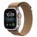 Apple Watch Ultra 4 GPS + Cellular 49 mm Natural Titanium Case Desert Alpine Loop - Small-1