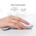 Asus Marshmallow MD100 Wireless Mouse, Lilac Mist Purple, (Brave Green cover also included)-2 Asus Marshmallow MD100 Wireless Mouse, Lilac Mist Purple, (Brave Green cover also included)-2