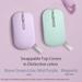 Asus Marshmallow MD100 Wireless Mouse, Lilac Mist Purple, (Brave Green cover also included)-3 Asus Marshmallow MD100 Wireless Mouse, Lilac Mist Purple, (Brave Green cover also included)-3