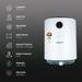 Bajaj Shakti Pro Storage Geyser 25 L, 5-Star Rated, Wall Mount, DuraAce Tank, DuraCoat Heating Element, Multiple Safety Systems, Child Safety Mode, High-Rise Suitable, 4 Years Warranty, White-3