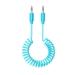 Bandridge BNDTWS 1 Meter 3.5mm Tangle-Free Audio Cable, Blue-1