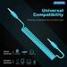 Bandridge BNDTWS 1 Meter 3.5mm Tangle-Free Audio Cable, Blue-4