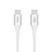 Belkin USB-C to USB-C Braided cable, 100 cm (1 m) Length, 240 W PD, Fast Charge and Sync, Over Temperature Protection, Double Braided Nylon cable, 30000+ Bends Lifespan, Compatible with Phones, Laptops and Tablets, White-1 Belkin USB-C to USB-C Braided cable, 100 cm (1 m) Length, 240 W PD, Fast Charge and Sync, Over Temperature Protection, Double Braided Nylon cable, 30000+ Bends Lifespan, Compatible with Phones, Laptops and Tablets, White-1