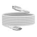 Belkin USB-C to USB-C Braided cable, 100 cm (1 m) Length, 240 W PD, Fast Charge and Sync, Over Temperature Protection, Double Braided Nylon cable, 30000+ Bends Lifespan, Compatible with Phones, Laptops and Tablets, White-4 Belkin USB-C to USB-C Braided cable, 100 cm (1 m) Length, 240 W PD, Fast Charge and Sync, Over Temperature Protection, Double Braided Nylon cable, 30000+ Bends Lifespan, Compatible with Phones, Laptops and Tablets, White-4