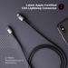 boAt LTG 650 Type C Lightning Cable, 3A Fast Charging, 480 MBps Data Sync, 150 cm (1.5 m) Length, Apple MFi Certified Cable, 10000+ Bends Lifespan, Compatible with Apple Devices, Tangle-free with Velcro Cable Organiser, Latest Apple C94 Connector, Black-3