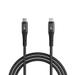boAt C300 Type C Cable, 60W/3A PD Fast Charging, 480 mbps Data Sync, 150 cm (1.5 m) Length, Premium Nylon Braided Cable, 10000+ Bends Lifespan, Durable Aluminum Alloy Shell, Compatible with Phones, Laptop, Black-1 boAt C300 Type C Cable, 60W/3A PD Fast Charging, 480 mbps Data Sync, 150 cm (1.5 m) Length, Premium Nylon Braided Cable, 10000+ Bends Lifespan, Durable Aluminum Alloy Shell, Compatible with Phones, Laptop, Black-1