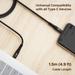 boAt C300 Type C Cable, 60W/3A PD Fast Charging, 480 mbps Data Sync, 150 cm (1.5 m) Length, Premium Nylon Braided Cable, 10000+ Bends Lifespan, Durable Aluminum Alloy Shell, Compatible with Phones, Laptop, Black-4 boAt C300 Type C Cable, 60W/3A PD Fast Charging, 480 mbps Data Sync, 150 cm (1.5 m) Length, Premium Nylon Braided Cable, 10000+ Bends Lifespan, Durable Aluminum Alloy Shell, Compatible with Phones, Laptop, Black-4