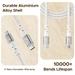 boAt C300 Type C Cable, 60W/3A PD Fast Charging, 480 mbps Data Sync, 150 cm (1.5 m) Length, Premium Nylon Braided Cable, 10000+ Bends Lifespan, Durable Aluminum Alloy Shell, Compatible with Phones, Laptop, White-5