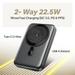 boAt EnergyShroom PB331 MagnaCharge, 10000 mAh Power Bank, 22.5 Wired Charging & 15 W Wireless Charging, Dual Port Type A & C, Fast Charging, 12 Layer Smart IC Protection, Ash Black-3