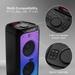 boAt PartyPal 450 with 180 W boAt Signature Sound, Flame LEDs, Playtime upto 6 Hrs, Guitar Input, 2 Mics for Karaoke (Space Black)-5