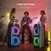 boAt PartyPal 700, 300 W, Disco Ball, Karaoke Auto-Tune, Rechargeable UHF Wireless Mic, RGB LEDs, 6 H Battery, Trolley-Wheels, Bluetooth Speaker, Karaoke mic with Speaker (Premium Black)-7
