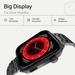 boAt Storm Call 4 India's first Smartwatch with Type-C Charging, 1.96 inch (4.97 cm) HD Display, Functional Crown, BT Calling, Sports Modes, Heart Rate, SpO2, Sleep & Stress Tracking, SOS, IP68 (Steel Black)-6