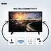 Bush 60 cm (24 inch) HD Normal LED TV, Black, JMK24-5