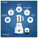 Candes Imperial 550W 2 Jars Mixer Grinder, White and Blue-2 Candes Imperial 550W 2 Jars Mixer Grinder, White and Blue-2