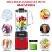 Crompton Nutri Blender with Blending Jar, Red, AMEOFRSHBL3-10