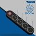 Crompton 4 Out Sockets Surge Guard, Black-3