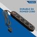 Crompton 4 Out Sockets Surge Guard, Black-5