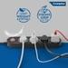 Crompton 4 Out Sockets Surge Guard, Black-6