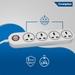Crompton 5 out Sockets Surge Guard, White-4 Crompton 5 out Sockets Surge Guard, White-4