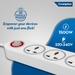 Crompton 5 out Sockets Surge Guard, White-5 Crompton 5 out Sockets Surge Guard, White-5