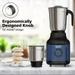 Crompton AMEO 500X 3 Jar Mixer Grinder 500 W, White and Blue-14